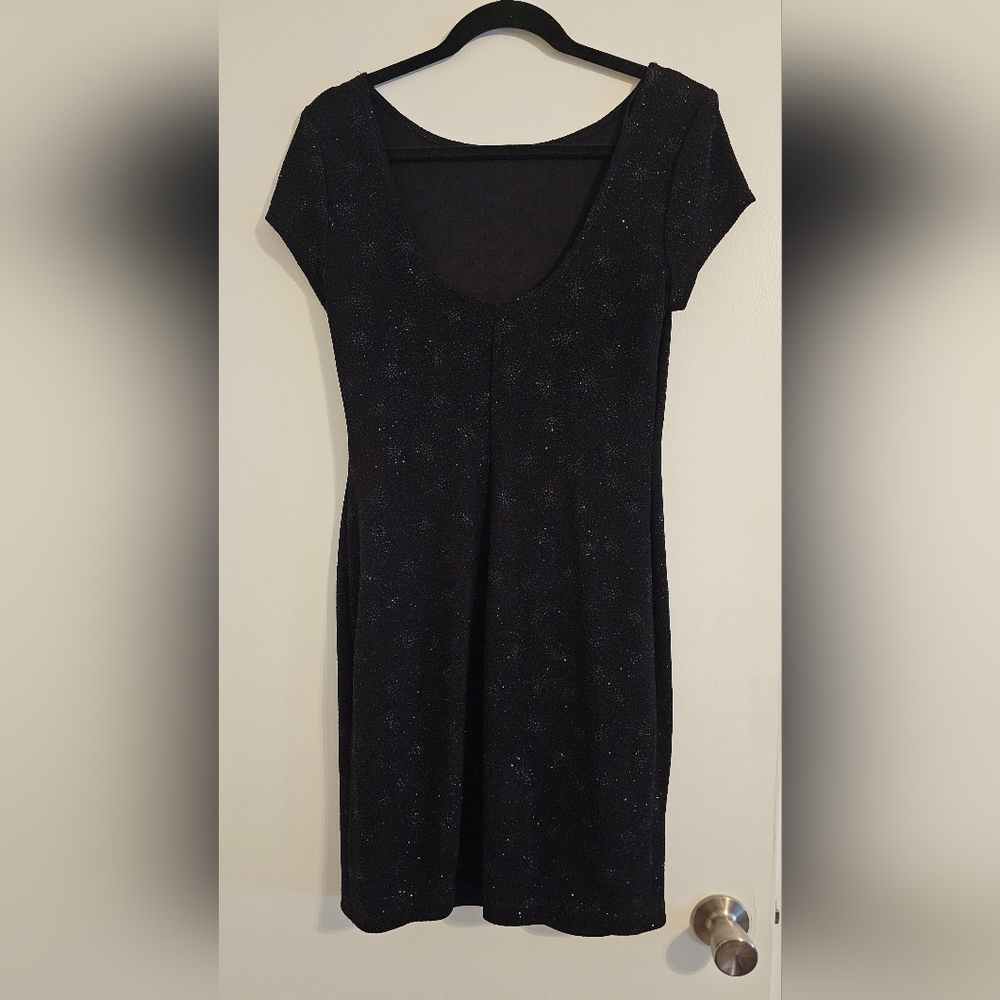 Little black dress with sparkles size 8 - Picture 2 of 3